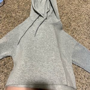 Buckle Cropped Hoodie